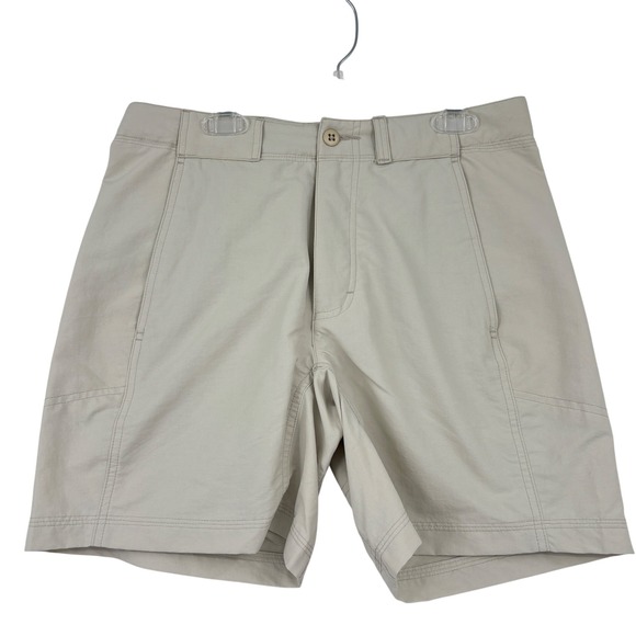 Royal Robbins Pants - Royal Robbins Hiking Shorts Womens 4 Tan Nylon Lightweight Outdoor Utility